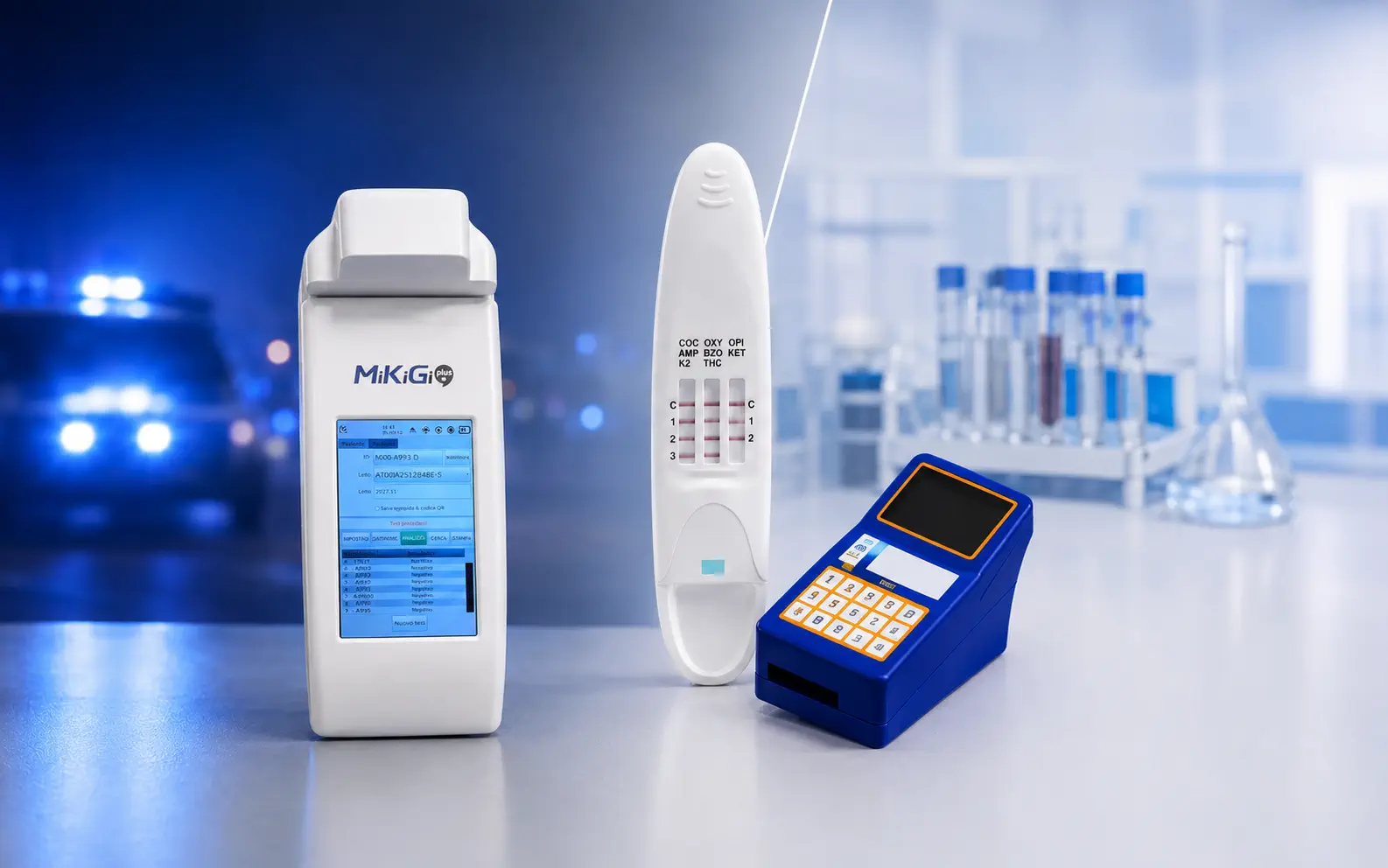 Alcolimetria, droga test e diagnostica polmonare Morgan Italia